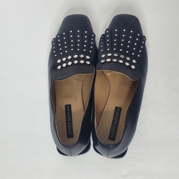 Sesto Meucci Black Loafer Flats - Picture 6 of 8